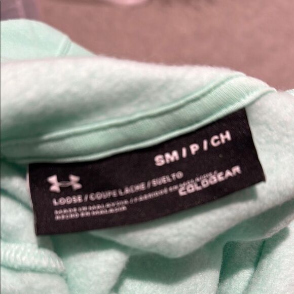 Under Armour Green Long Sleeve Relaxed Hoodie - Picture 3 of 4